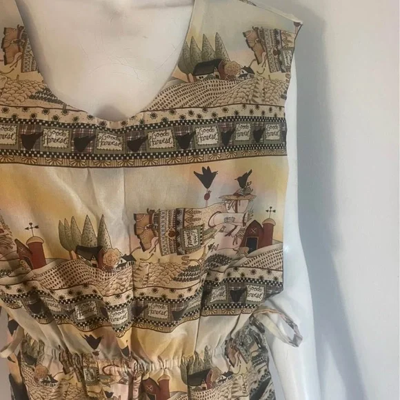 Source Unknown Farm Patterned Kitchen Apron - Picture 2 of 4